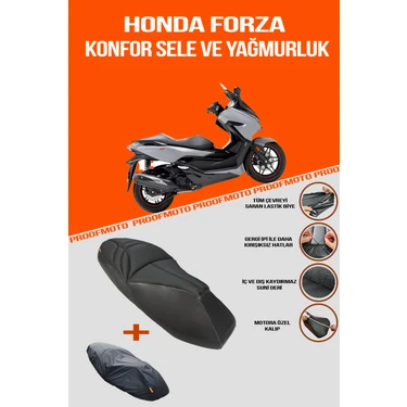 Honda Forza 250 Konfor Sele ve Yağmurluk