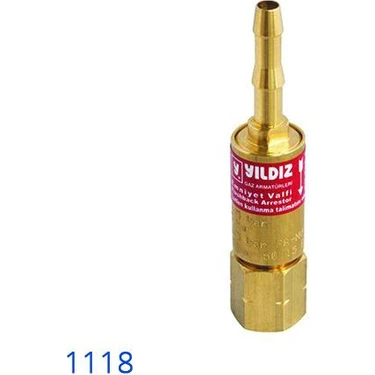 Yıldız 1118 Alev Emniyet Valfi Yanıcı