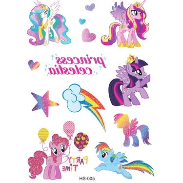 BP Tattoo Simli Dövme Serisi Celestia Pony Simli Çocuk