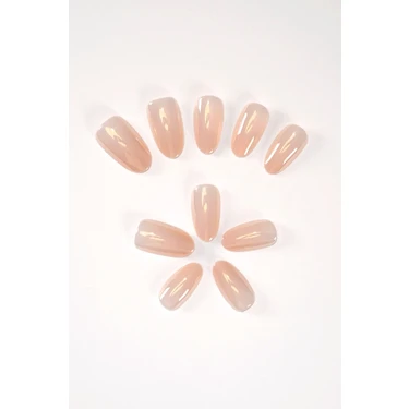 Pop Beauty 24 Adet Takma Tırnak Seti - Güvenli Pro Yapıştırıcı ile Uzun Süreli Parlaklık ve Şık