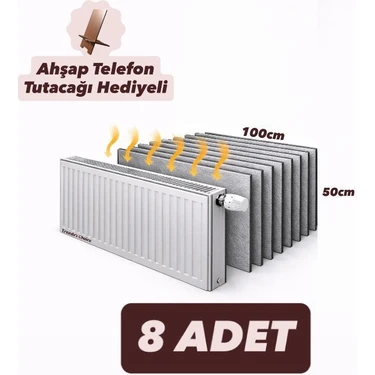 Ankaflex 8 Adet Petek Arkası Isı Yalıtım Levhası Alüminyum Folyo 8 Radyatör