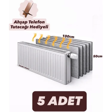 Ankaflex 5 Adet Petek Arkası Isı Yalıtım Levhası Alüminyum Folyo 5 Radyatör