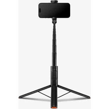 Spigen Kablosuz Bluetooth Selfie Çubuğu Uzaktan Kumandalı Tripod / 1.4 Metre Kadar Uzatılabilir