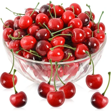 Nettenevime Yapay Kiraz Kırmızı 20'li  Paket Yapay