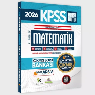 İnformal Yayınları 2026 Fullkpss Lisans -Önlisans-Ortaöğretim Matematik Kara Kutu Ösym Çıkmış Soru