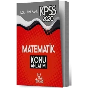 2020 KPSS Lise Önlisans Genel Yetenek Genel Kültür Matematik Konu
