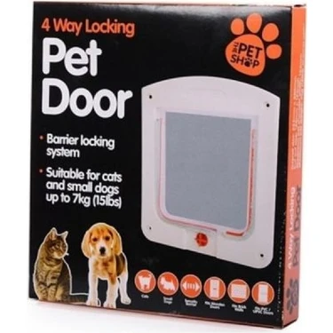Pet Door 4 Yollu Kedi Kapısı 22X20X3