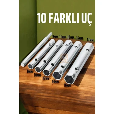 Creatividad Solutions Tork Lokma Seti Boru Kovan Tip Anahtar Seti Buji Anahtarı