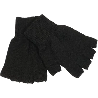 Axe Sportswear Unisex Çocuk Parmaksız Kesik Yarım Parmak Kışlık Örme Triko Eldiven 9 - 15