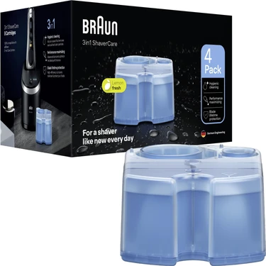 Braun Ccr4 Tıraş Makinesi Temizlik Sıvısı 4'lü Paket Uzun Ömürlü Kullanım