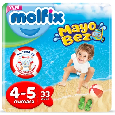Molfix Mayo Bebek Bezi 4-5 Beden 33 Adet 9-15