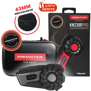 Knmaster KN2300 Pro Motosiklet Kask Interkom Bluetooth Intercom Kulaklık Seti