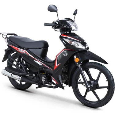 KUBA Ege 50 cc Siyah Motosiklet 50 cc Motor Hacmi ve Kampana Fren
