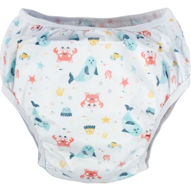 Sevi Bebe Alıştırma Külodu 10-15 kg Hava Geçirir ve Sıvı Geçirmez 4'lü Paket Renkli