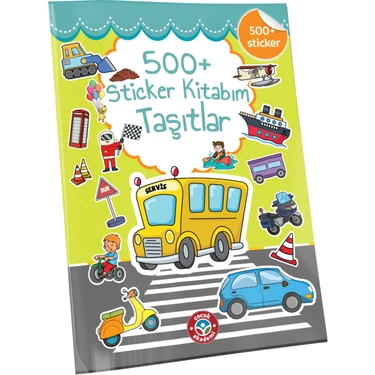 Çocuk Akademi Taşıtlar Temalı 500+ Sticker Kitabı – Montessori Uyumlu, Kağıt Malzemeli Eğitici
