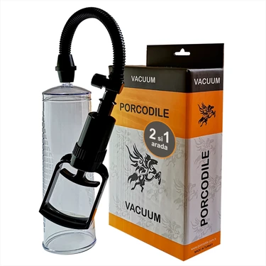 Porcodile 2'si 1 Arada Vacuum Penis Pompası Seti (Vajina