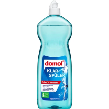 Domol Kokusuz Bulaşık Makinesi Parlatıcı 1 lt - Mükemmel Parlaklık ve Kireç Lekelerine Karşı Etkili