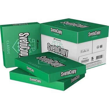 Svetocopy A4 Fotokopi Kağıdı 80 gr 5'li Paket 2000 Sayfa Beyaz Renk Kaliteli Ofis
