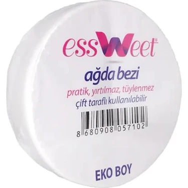 Essweet Ağda Bezi 80 Mt Pratik Yırtılmaz Çift Taraflı Kullanılabilir Özel Özellikli