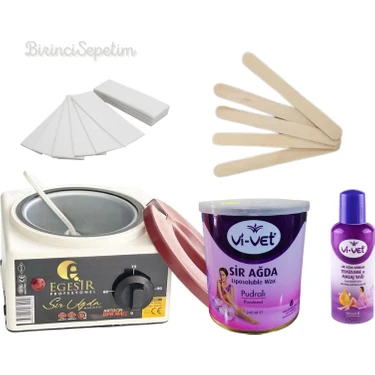 Vancl Makinalı Ağda Seti (Makine + 240 ml Pudralı Ağda+Temizleme Yağı + Spatula