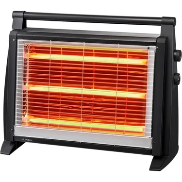 Luxell Elektrikli Quartz Isıtıcı 1800W Metal Gövde Buharlı Devrilme Emniyetli Ev ve Ofis