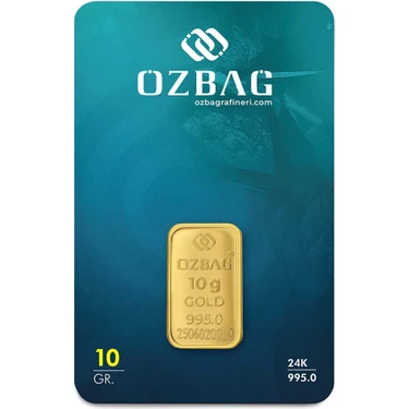 AgaKulche 24 Ayar 10 gr 995 Özbağ Külçe