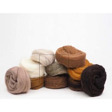 Ritzz Yün Keçe Seti 10 Renk %100 Merinos Yün ile Yaratıcı Projeler İçin