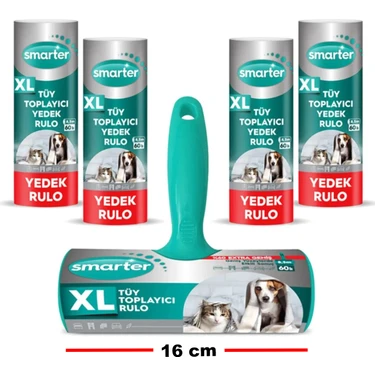 Smarter Xl Tüy Toplayıcı Rulo + 4 Yedek