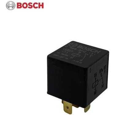 BOSCH 12V RÖLE 5 UÇLU 30 A (ÇİFT PLATİN)