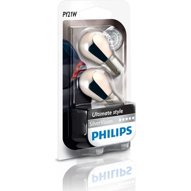 Philips PY21W  12V 21W Krom Sarı Ampul Seti 12496 Svb2 (93