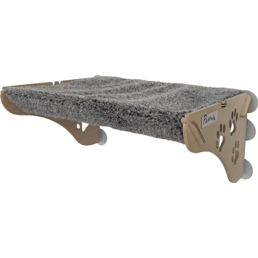 Ata Home Cama  Asılan Yapışan Ahşap Kedi Yatağı