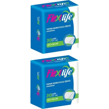 Flexi Life Hasta Alt Açma Yatak Koruyucu Örtü 60*90 cm Klasik 60 Adet