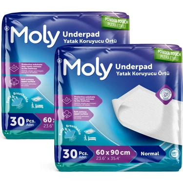 Moly Yatak Koruyucu Örtü 60 x 90 cm cm