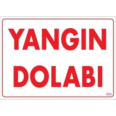Aesco Mey Ithalat® Yangın Dolabı Uyarı Levhası 25X35