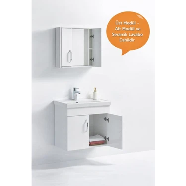 Saydam Banyo Root 75 cm Banyo Dolabı Takımı Alt