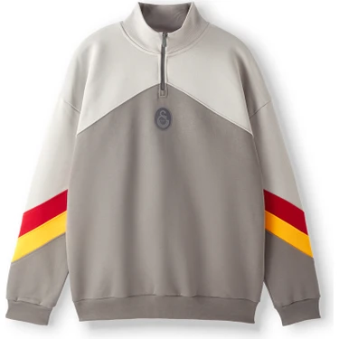 Gs Store Galatasaray Erkek Yarım Zip Sweatshirt