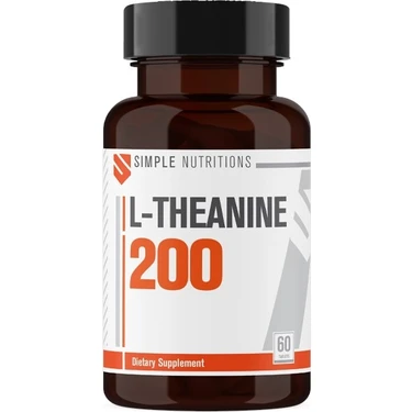 Simple Nutritions L-Theanine Amino Asit Takviyesi 200 mg 60 Tablet – Aromasız, Yetişkinlere Özel,