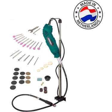 Vonroc 160W Multi Gravür El Motoru 40 Çeşit Aksesuarlar ve 107 cm Esnek Şaft ile Çok Amaçlı