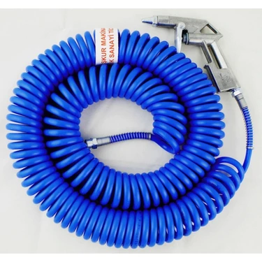 İşkur Makina Kompresör Spiral 15 Metre Hava Hortumu ve