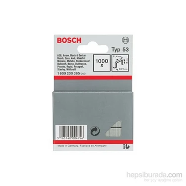Bosch  - İnce Zımba Teli Tip 53 - 11,4 X 0,74 X 8 Mm