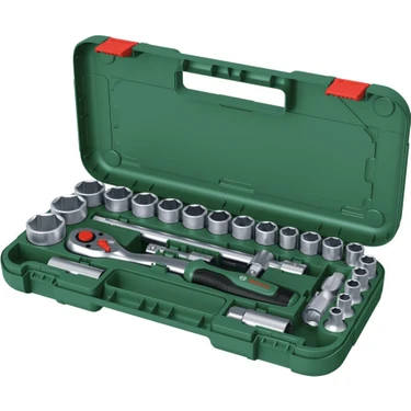 Bosch 1/2 Cırcırlı Somun Sıkma Seti - Lokma Takımı 25