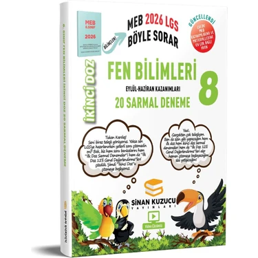 Sinan Kuzucu Yayınları 8. Sınıf Ikinci Doz Sarmal Branş Denemeleri Fen Bilimleri