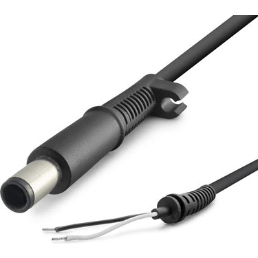 Skygo Laptop Adaptör Dc Jack Kablosu 200W 7.4 x 5.0 mm Uyumlu 1.2 M - Siyah