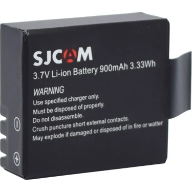 Sjcam SJ4000 SJ5000 M10 Uyumlu 3.7V Li-Ion 900 Mah 3.33 Wh Yedek Batarya Gplus