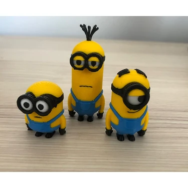 Minions Bob, Kevin, Stuart 3'lu Set Mini