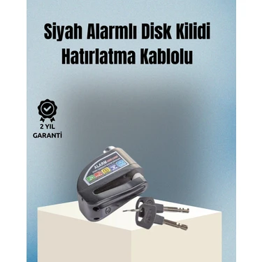Epilons Motosiklet ve Bisiklet Için 6mm Pinli Alarmlı Disk