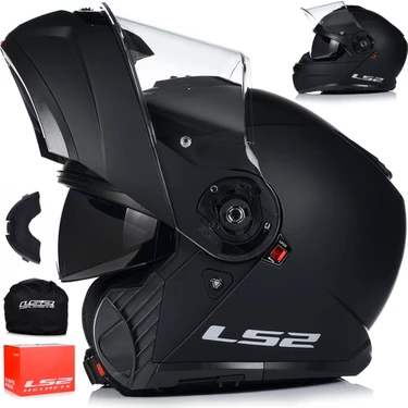 Ls2 Strobe 2 Mat Siyah Çene Açılır Motosiklet