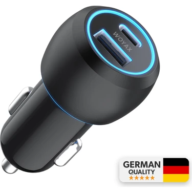 Woyax Araç Şarj Aleti Çakmaklık Type-C + USB Girişli