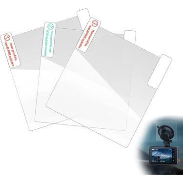3 x Şeffaf Anti-Statik Filmler, Ön Cama Yapışır, Tüm Vıofo Dashcam ile