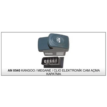 Dodo Cam Kaldırma Anahtarı Sol Uzun Taban Kangoo  Megane 1 7700307605 AN0540